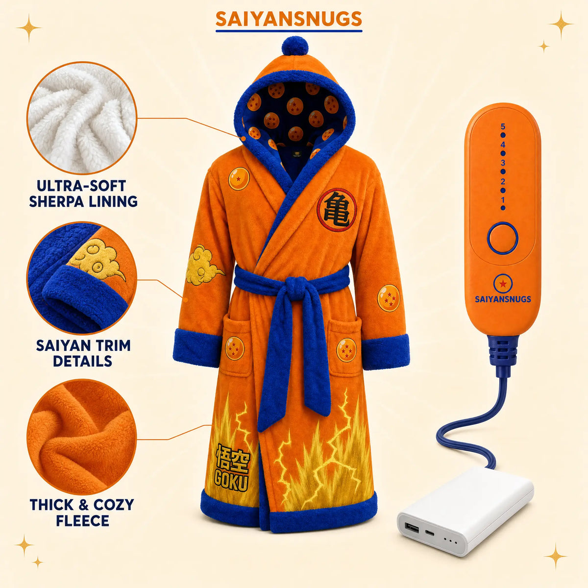 DBZ Heated Robe